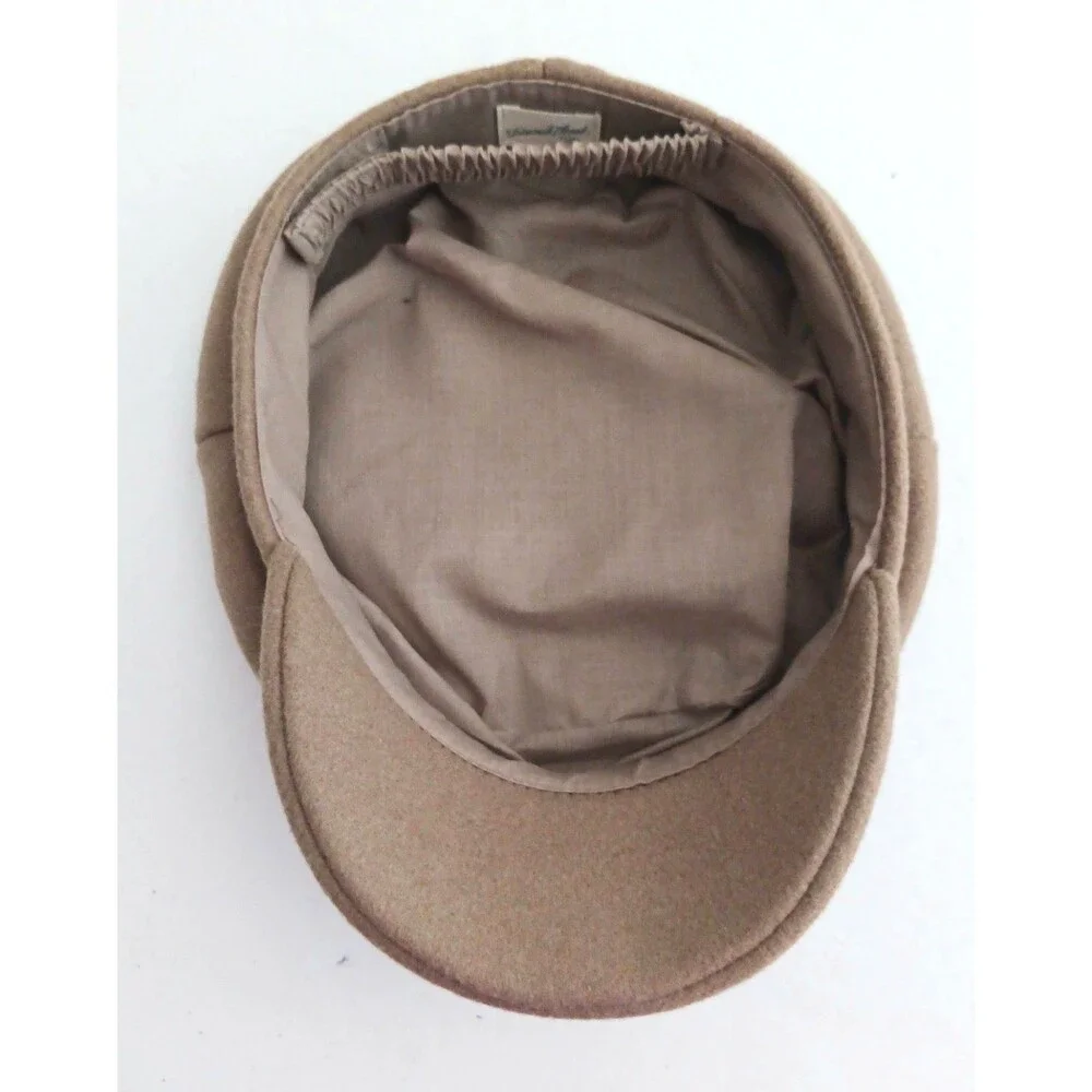 Universal Thread Camel Brown Wool Military Style Brimmed Cap O/S - Picture 7 of 10